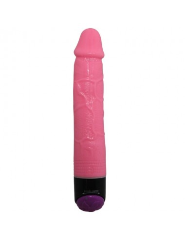 COLORFUL SEX REALISTIC VIBRATOR PINK  23 CM