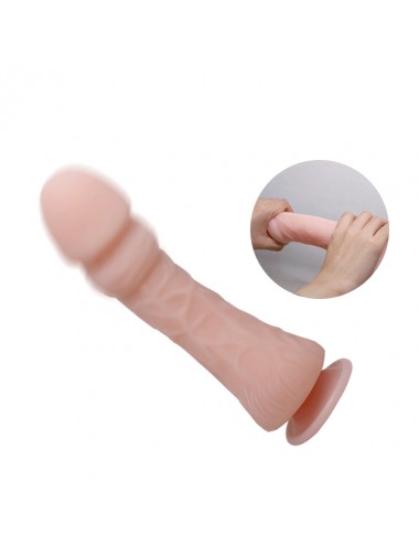 THE BIG PENIS REALISTIC AND VIBRATING DILDO FLESH 23.5 CM