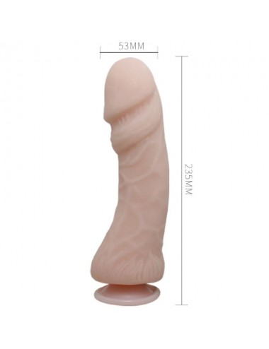 THE BIG PENIS REALISTIC AND VIBRATING DILDO FLESH 23.5 CM