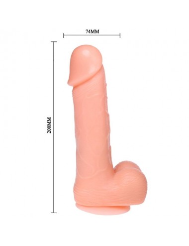DONG REALISTIC DILDO ROTATION AND VIBRATION FUNCTION 20 CM
