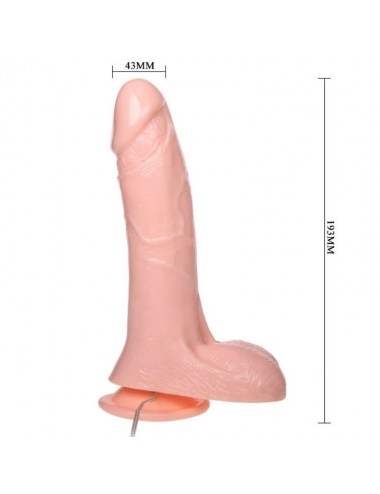 INFLATABLE REALISTIC DILDO WITH SUCTION CUP 19.3 CM