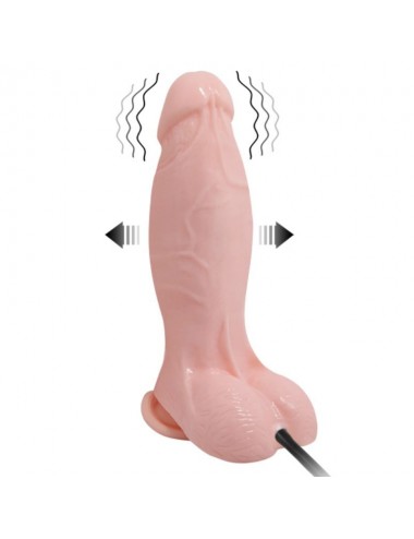 INFLATABLE AND VIBRATING REALISTIC DILDO 18.8 CM