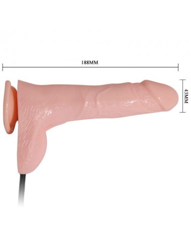 INFLATABLE AND VIBRATING REALISTIC DILDO 18.8 CM