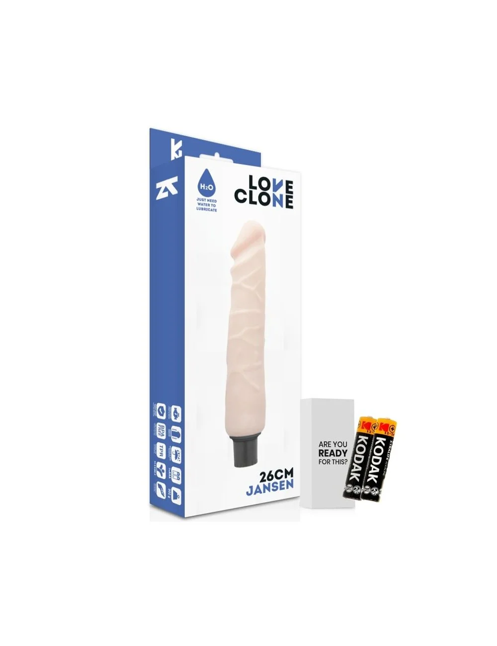 LOVECLONE JANSEN SELF LUBRICATION DONG FLESH 26CM LOVECLONE JANSEN SELF LUBRICATION DONG FLESH 26CM