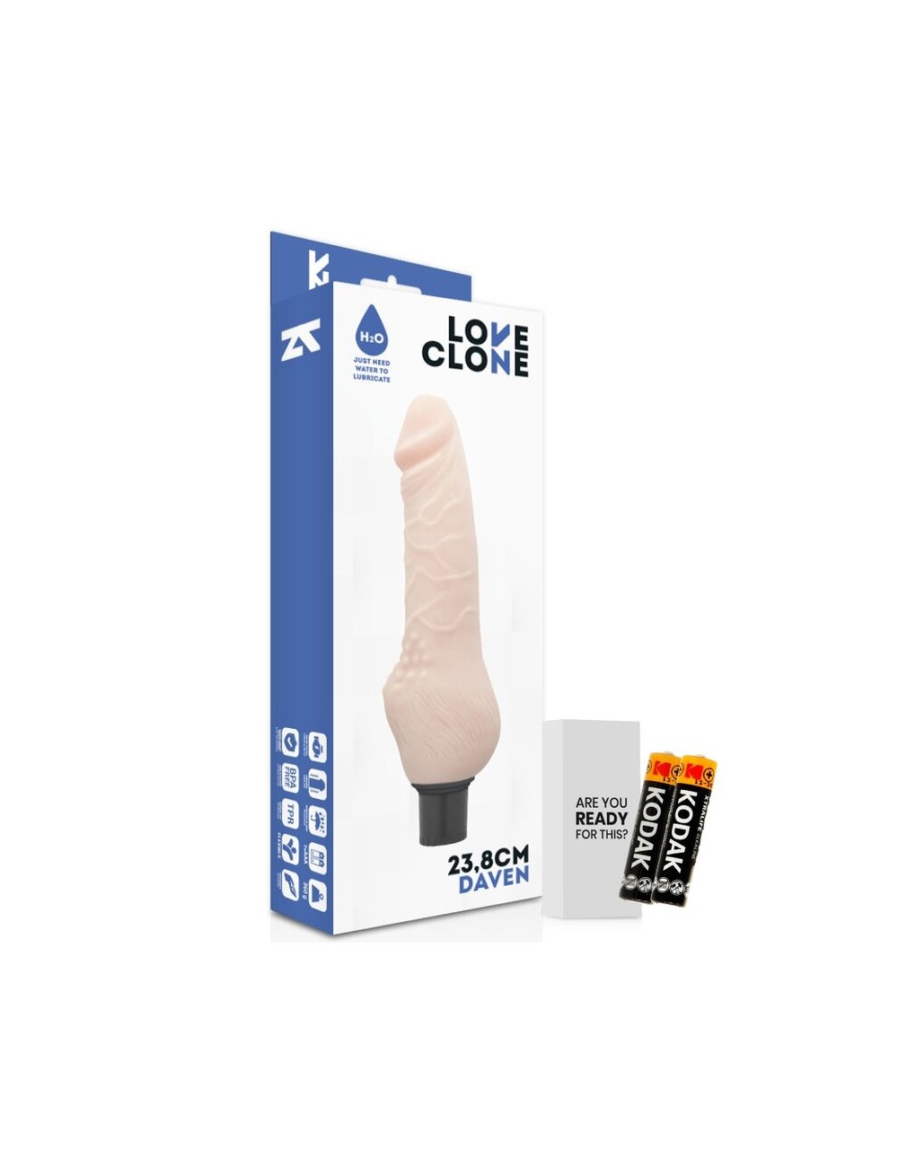 LOVECLONE DAVEN SELF LUBRICATION DONG FLESH 23.8 CM LOVECLONE DAVEN SELF LUBRICATION DONG FLESH 23.8 CM