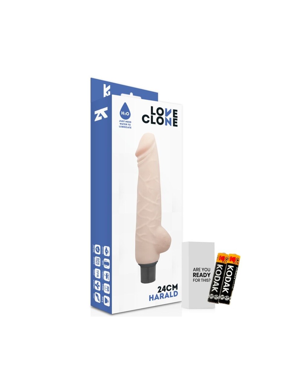 LOVECLONE HARALD  SELF LUBRICATION DONG FLESH 24CM