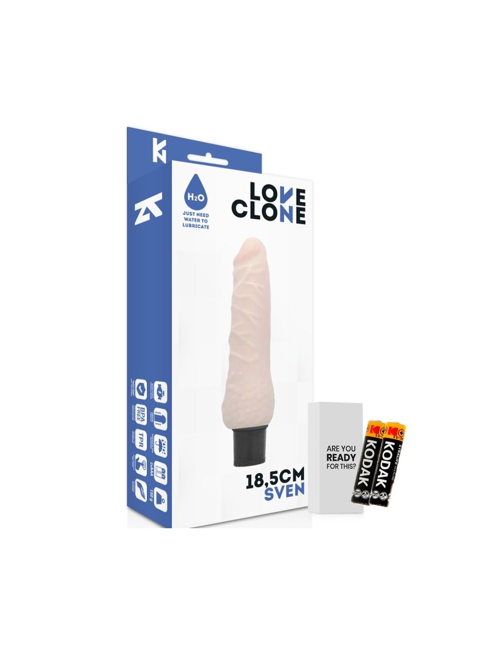LOVECLONE SVEN SELF LUBRICATION DONG FLESH 18.5M LOVECLONE SVEN SELF LUBRICATION DONG FLESH 18.5M