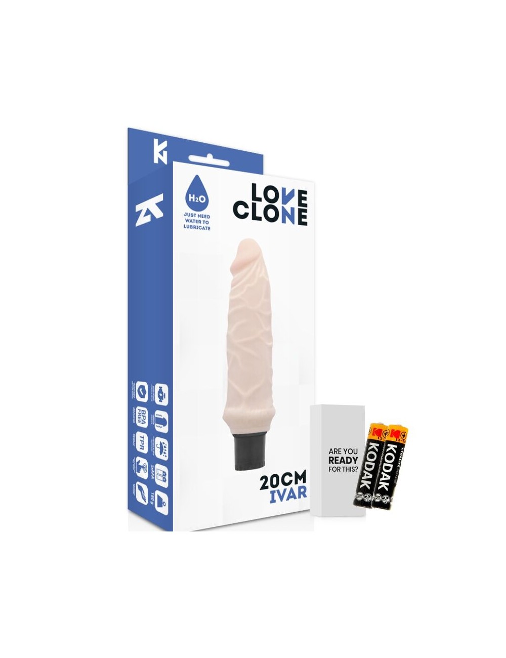 LOVECLONE IVAR SELF LUBRICATION DONG FLESH 20CM