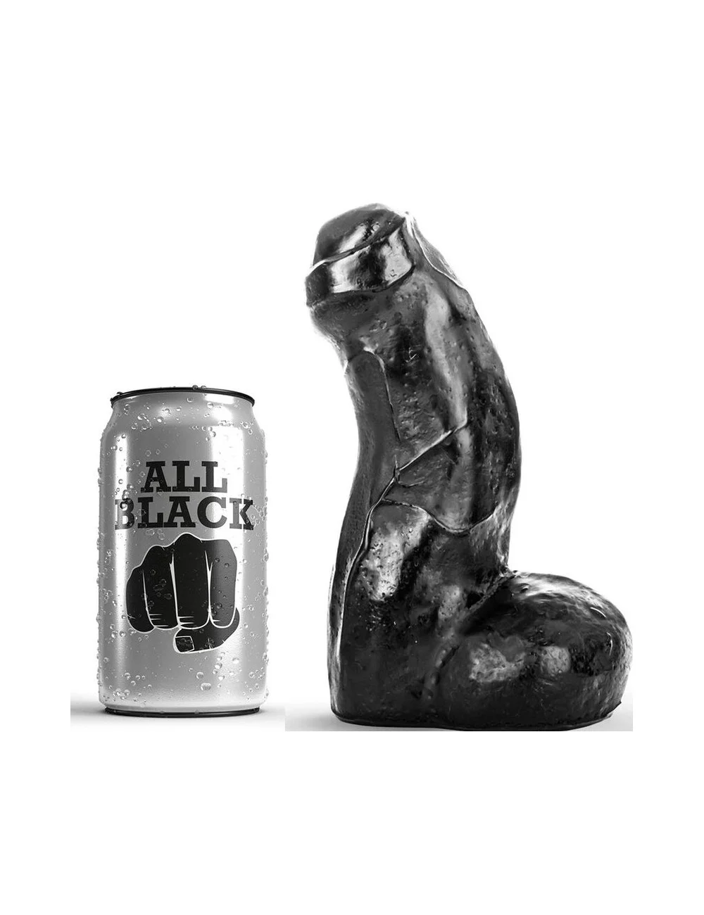ALL BLACK REALISTIC DONG 17CM ALL BLACK REALISTIC DONG 17CM