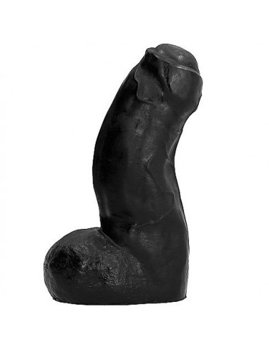 ALL BLACK REALISTIC DONG 17CM