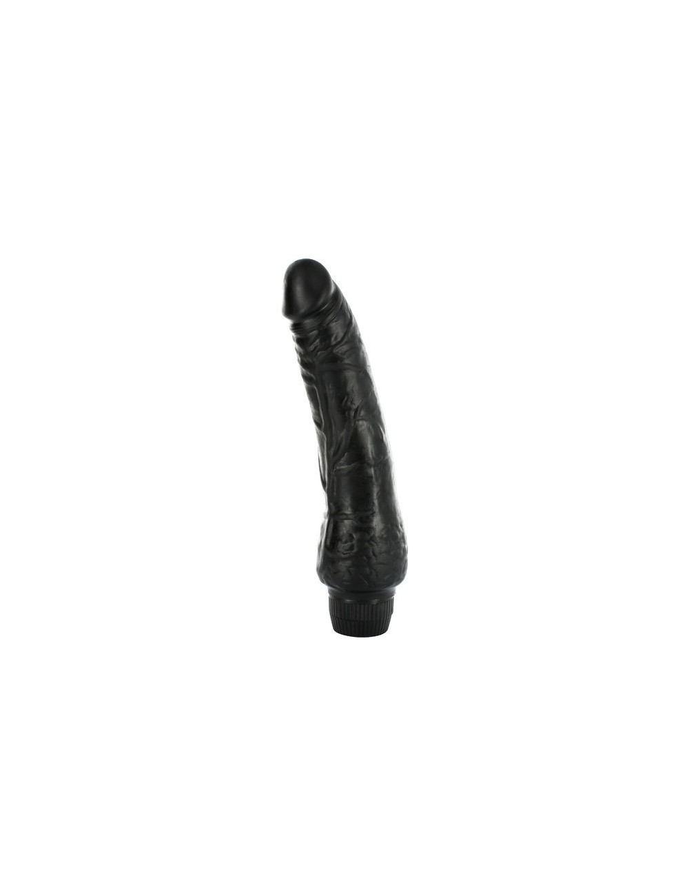 SEVENCREATIONS VINIL P-SHAPE VIBRATOR BLACK,