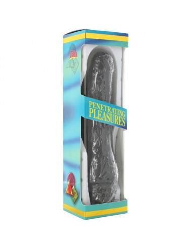 SEVENCREATIONS VINIL P-SHAPE VIBRATOR BLACK,