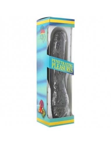 SEVENCREATIONS VINIL P-SHAPE VIBRATOR BLACK,