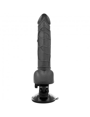 BASECOCK REALISTIC VIBRATOR REMOTE CONTROL BLACK 19.5CM