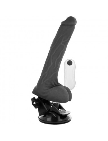 BASECOCK REALISTIC VIBRATOR REMOTE CONTROL BLACK 19 CM