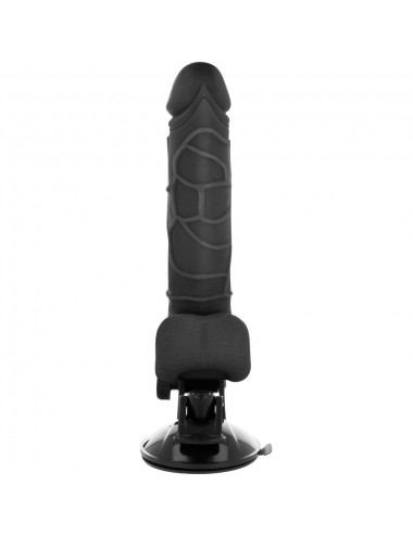 BASECOCK REALISTIC VIBRATOR REMOTE CONTROL BLACK 18.5CM