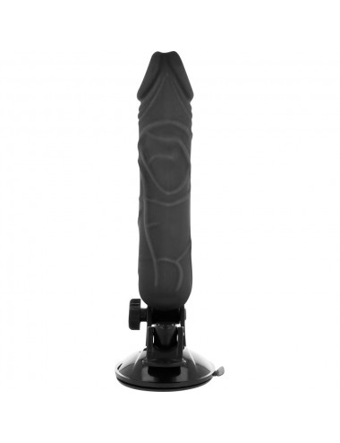 BASECOCK REALISTIC VIBRATOR REMOTE CONTROL BLACK 20CM