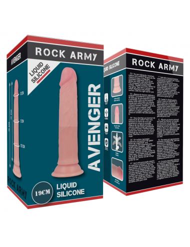 ROCKARMY LIQUID SILICONE PREMIUM AVENGER REALISTIC 19CM