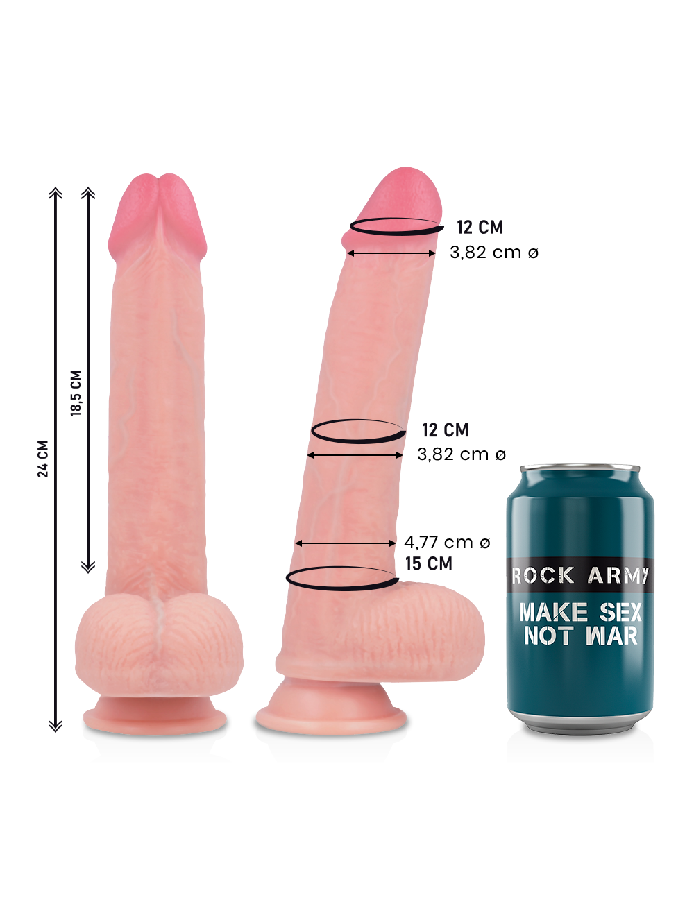 ROCKARMY LIQUID SILICONE PREMIUM KINGCOBRA REALISTIC 24CM