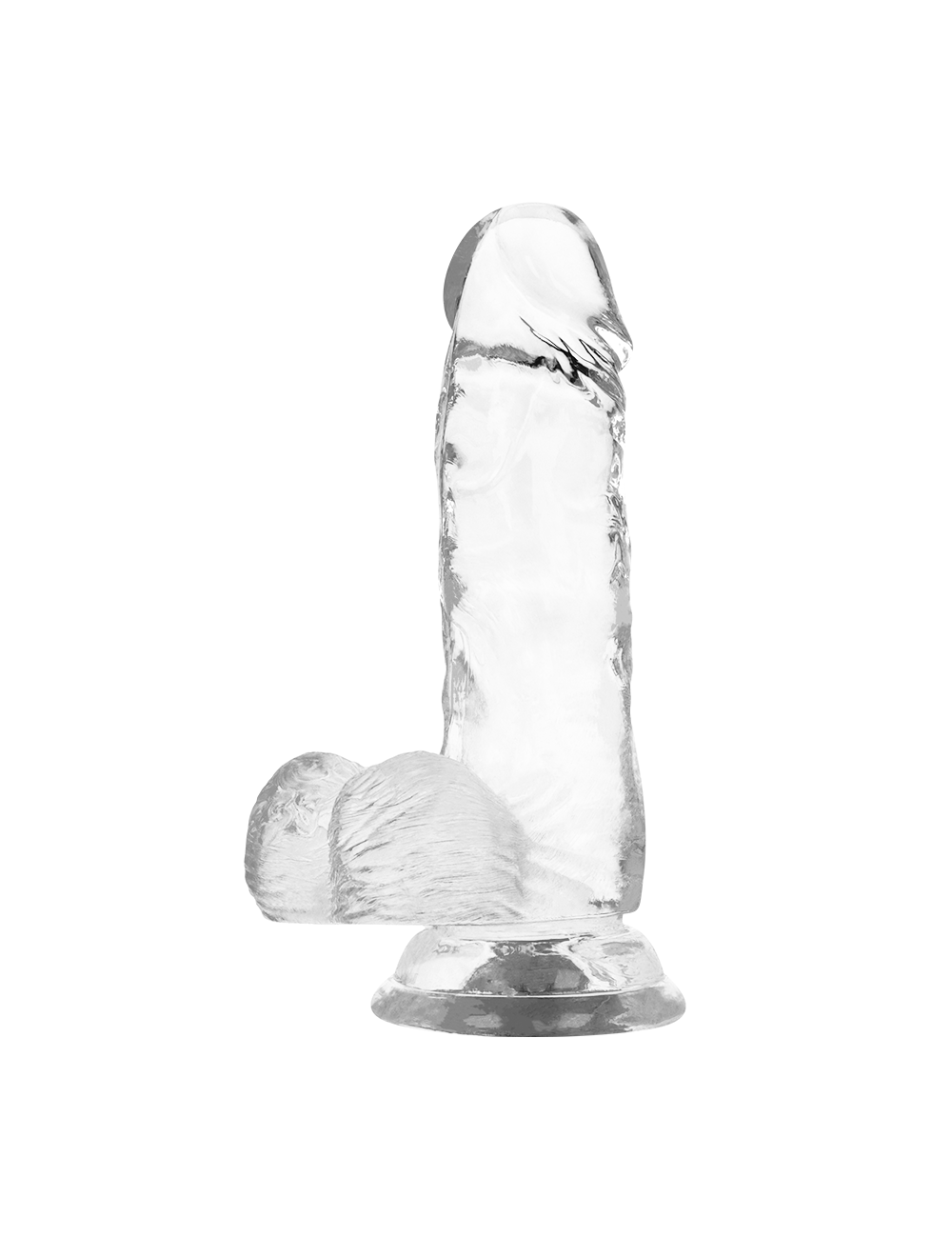 XRAY CLEAR COCK WITH BALLS  15.5CM X 3.5CM