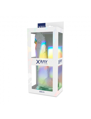 XRAY CLEAR COCK WITH BALLS 22CM X 4.6CM