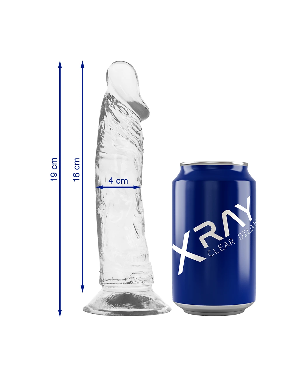 XRAY CLEAR COCK 19CM X 4CM XRAY CLEAR COCK 19CM X 4CM