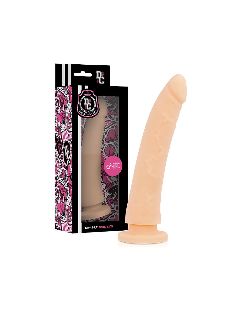 DELTA CLUB TOYS DONG FLESH SILICONE 17 X 3 CM DELTA CLUB TOYS DONG FLESH SILICONE 17 X 3 CM