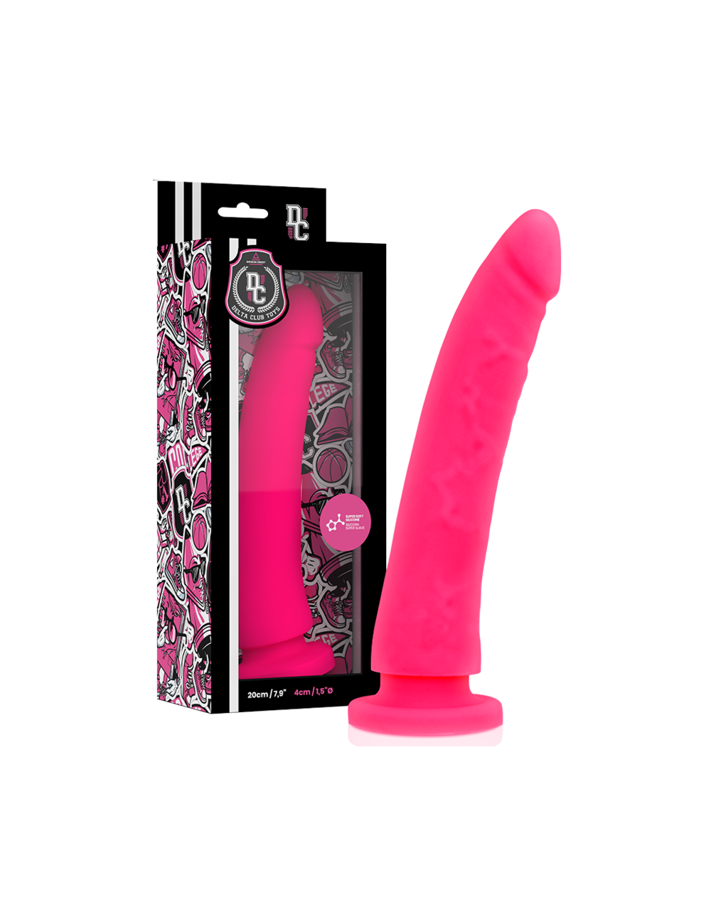 DELTA CLUB TOYS DONG PINK SILICONE 20 X 4 CM DELTA CLUB TOYS DONG PINK SILICONE 20 X 4 CM