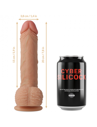 CYBER SILICOCK  FREEMAN ULTRA REALISTIC SOFT LIQUID SILICONE  20CM