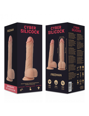 CYBER SILICOCK  FREEMAN ULTRA REALISTIC SOFT LIQUID SILICONE  20CM