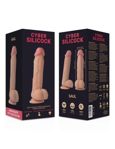 CYBER SILICOCK  SAUL ULTRA REALISTIC SOFT LIQUID SILICONE 21CM