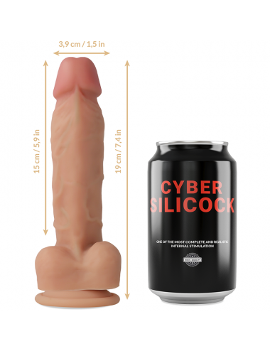CYBER SILICOCK  OLIVER ULTRA REALISTIC SOFT LIQUID SILICONE  19 CM