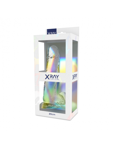 XRAY HARNESS + CLEAR COCK WITH BALLS 20CM X 4.5CM