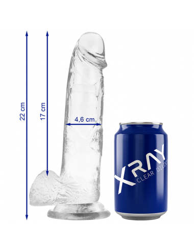 XRAY HARNESS + COCK WITH BALLS 22CM X 4.6CM