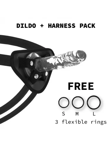 XRAY HARNESS + CLEAR COCK 18CM X 4CM
