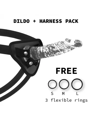 XRAY HARNESS + CLEAR COCK 19CM X 4CM