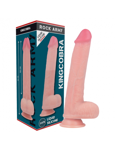 ROCKARMY HARNESS + LIQUID SILICONE PREMIUM KINGCOBRA REALISTIC 24CM