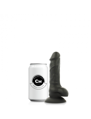 COCK MILLER HARNESS + SILICONE DENSITY COCKSIL ARTICULABLE BLACK 13 CM