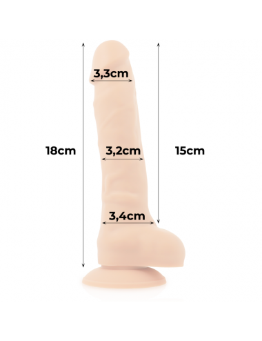 COCK MILLER HARNESS + SILICONE DENSITY ARTICULABLE COCKSIL 18 CM