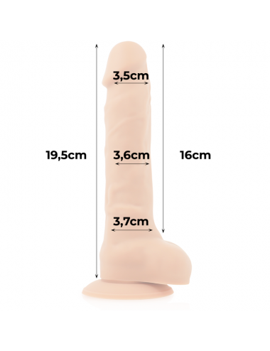 COCK MILLER HARNESS + SILICONE DENSITY ARTICULABLE COCKSIL 19.5 CM