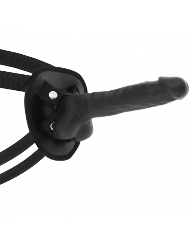 COCK MILLER HARNESS + SILICONE DENSITY ARTICULABLE COCKSIL BLACK 19.5 CM