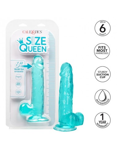 CALEX SIZE QUEEN DILDO - PINK 15.3 CM