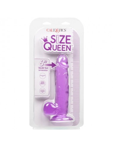 CALEX SIZE QUEEN DILDO - PURPLE 15.3 CM