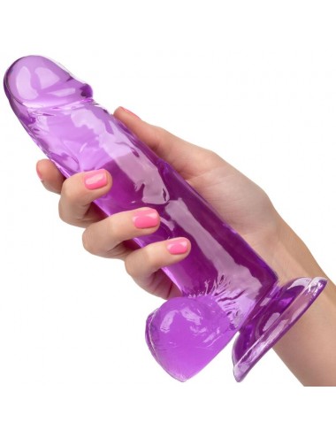 CALEX SIZE QUEEN DILDO - PURPLE 15.3 CM