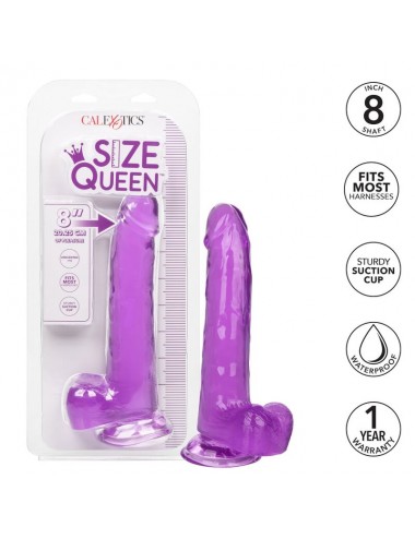 CALEX SIZE QUEEN DILDO - PURPLE 20.3 CM