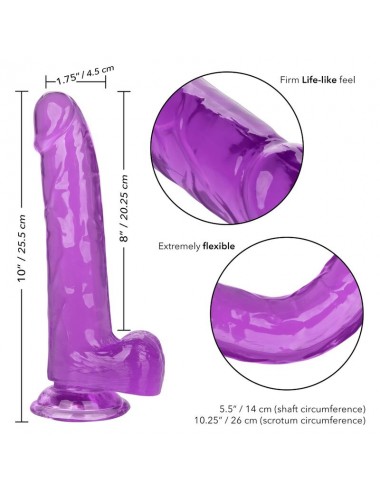 CALEX SIZE QUEEN DILDO - PURPLE 20.3 CM