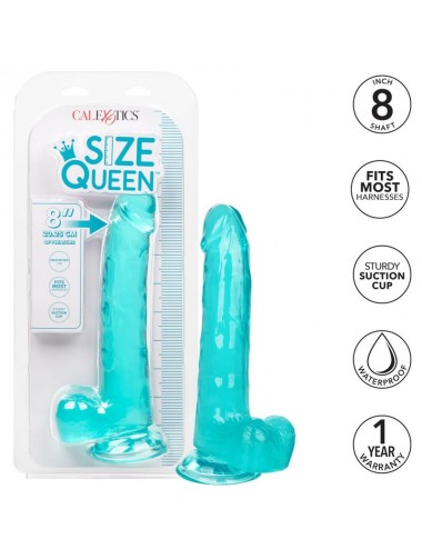 CALEX SIZE QUEEN DILDO - BLUE 20.3 CM