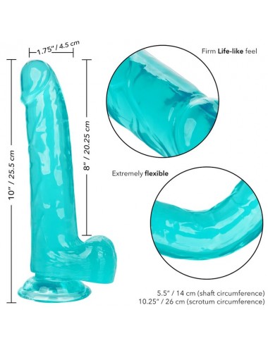 CALEX SIZE QUEEN DILDO - BLUE 20.3 CM