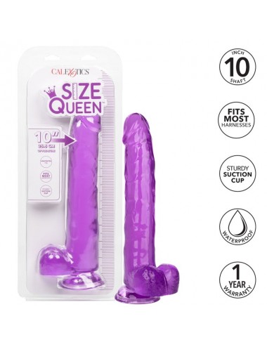 CALEX SIZE QUEEN DILDO - PURPLE 25.5 CM