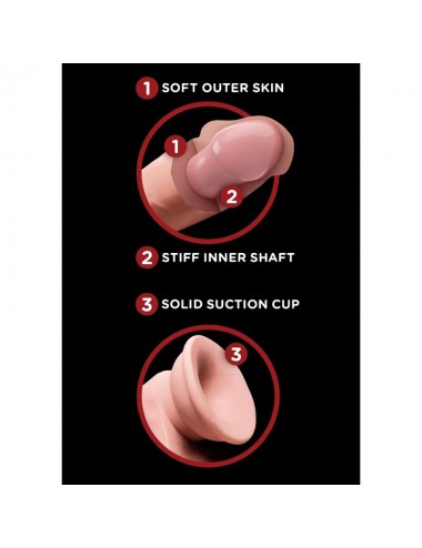 KING COCK PLUS 3D COCK SWINGING BALLS  12.7 CM